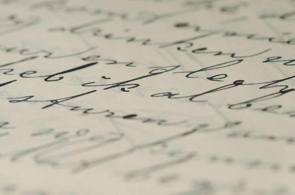 letter, handwriting, written